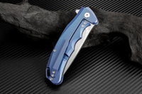 Artisan Cutlery Tradition ATZ-1702GD Damascus Blade Titanium TC4 Handle Folding Knives