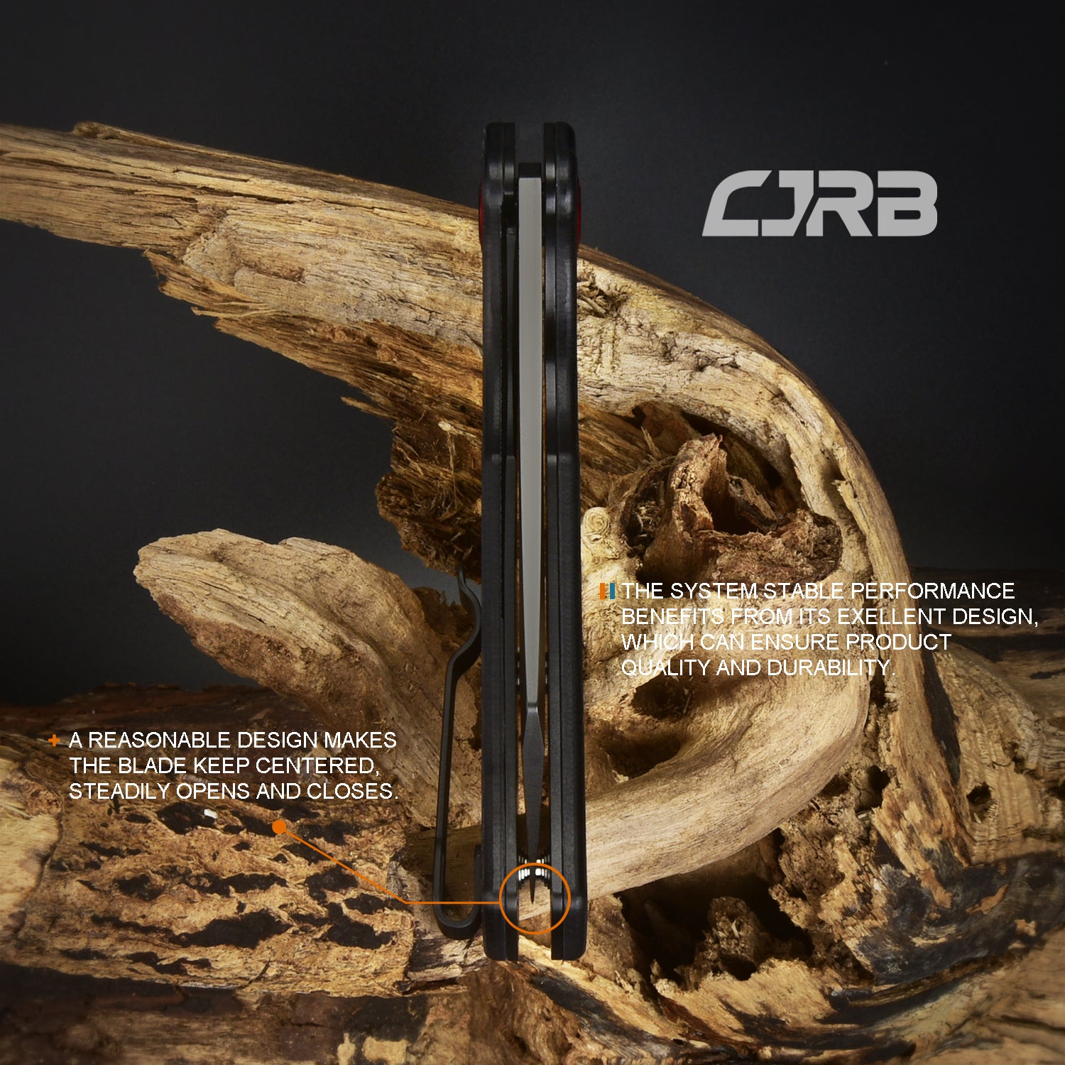 CJRB CRAG J1904 Folding Knife - AR-RPM9 Steel, Black PVD