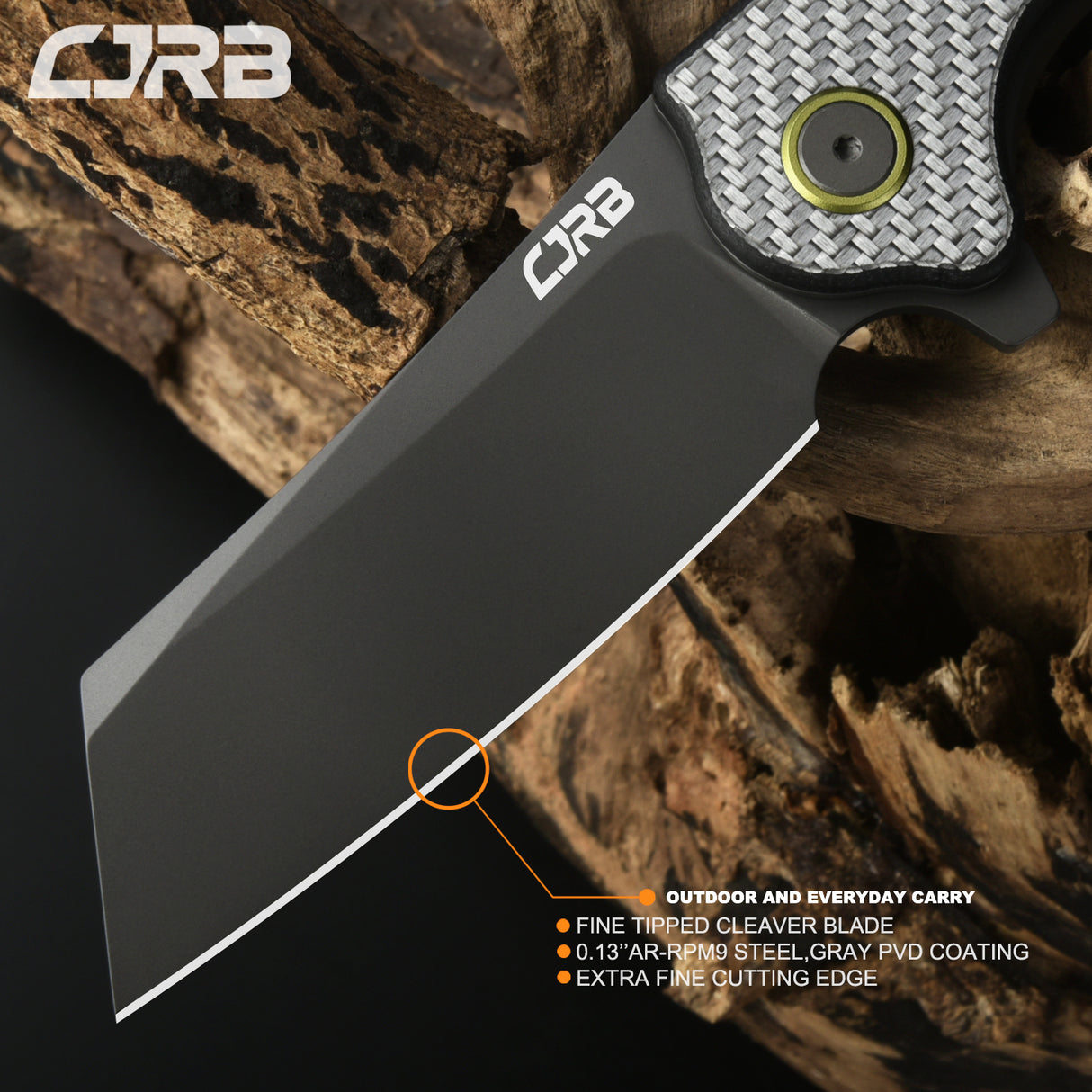 CJRB Chord J1927 AR-RPM9 Steel Blade Steel Handle Folding Knives