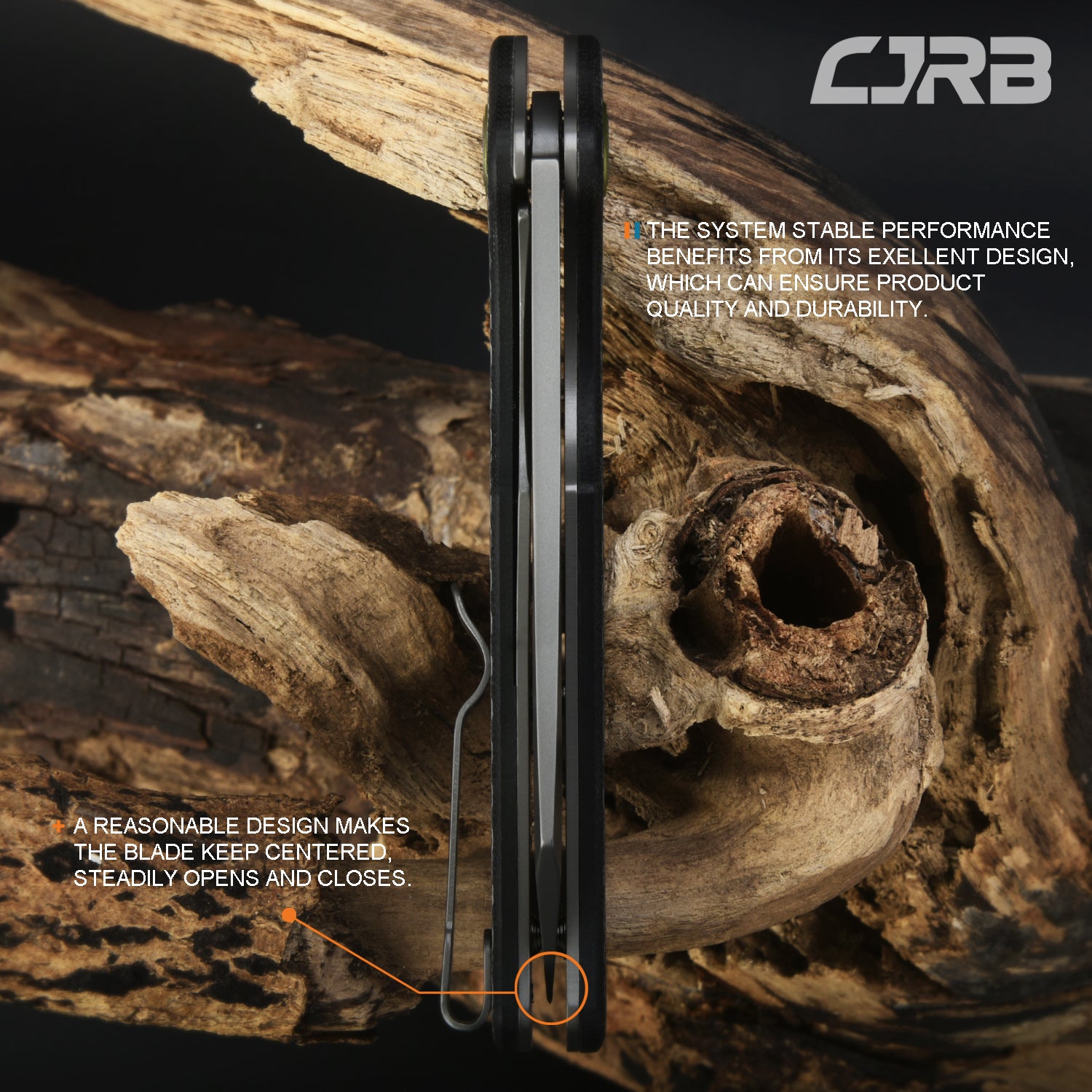 CJRB Crag J1904 ROSE Damascus Blade Carbon Fiber Handle Folding Knives