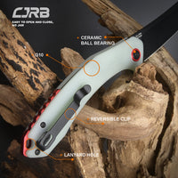 CJRB GOBI J1906 AR-RPM9 Steel Black PVD Blade G10 Handle Folding Knives