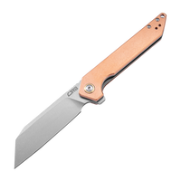 CJRB Rampart J1907 D2/AR-RPM9 Blade Copper Handle Folding Knives