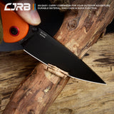 CJRB Feldspar J1912 AR-RPM9 Steel Black PVD Coated Blade G10 Handle Folding Knives