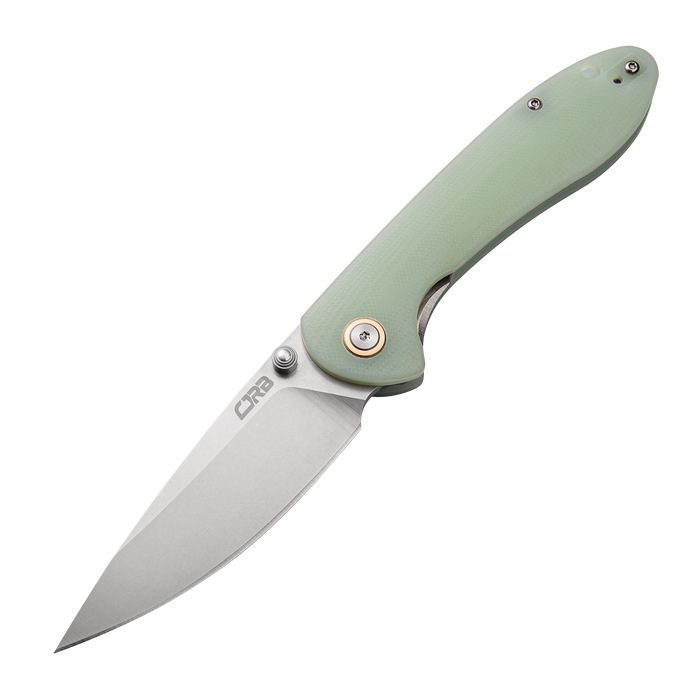 CJRB Feldspar J1912 AR-RPM9 Blade G10(contoured & CNC pattern texture) Handle Folding Knives - Natural Green (J1912-NTG)