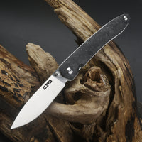 CJRB Ria J1917 AR-RPM9 Steel Blade Marbled Carbon Fiber Handle Folding Knives