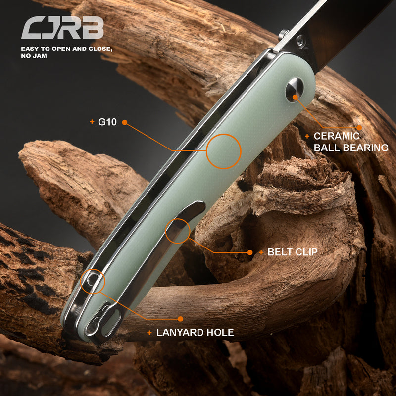 CJRB Ria J1917 12C27 Blade G10 Handle Folding Knives