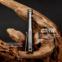 CJRB Ria J1917 12C27 Blade Carbon Fiber Handle Folding Knives