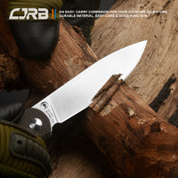 CJRB Ria J1917 AR-RPM9 Steel Blade Micarta Handle Folding Knives