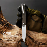 CJRB Ria J1917 AR-RPM9 Steel Blade Micarta Handle Folding Knives