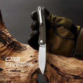 CJRB Ria J1917 AR-RPM9 Powder Steel Blade Micarta Handle Folding Knives