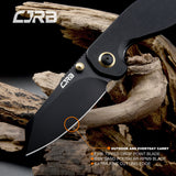 CJRB More Maileah J1918L Black PVD Coated AR-RPM9 Steel Blade Folding Knives