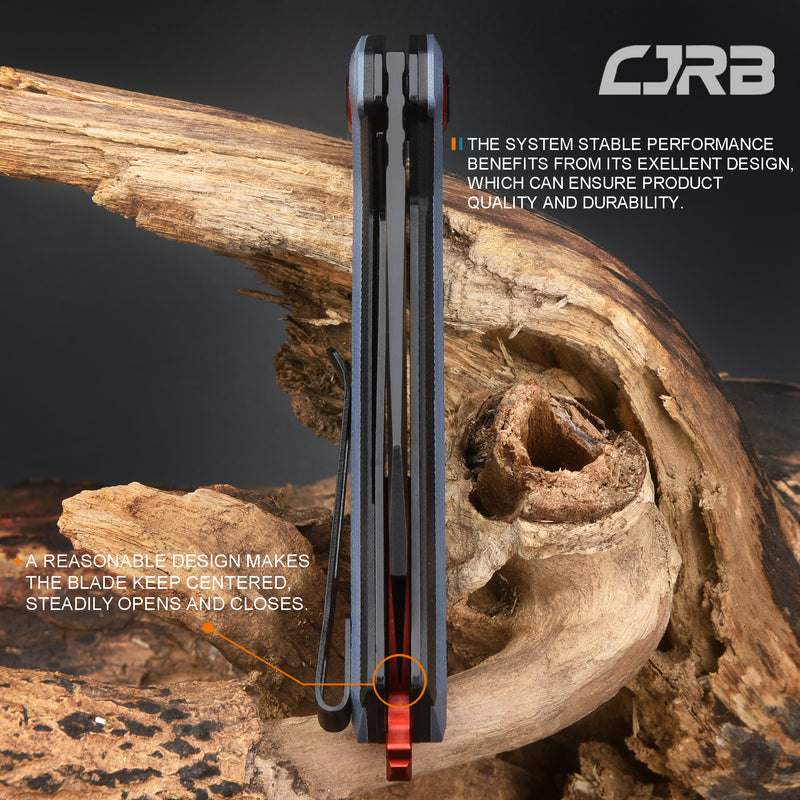 CJRB TIGRIS J1919 AR-RPM9 Steel Black PVD Blade Black&Blue G10 Handle Pocket Knife Folding Knife EDC Knife