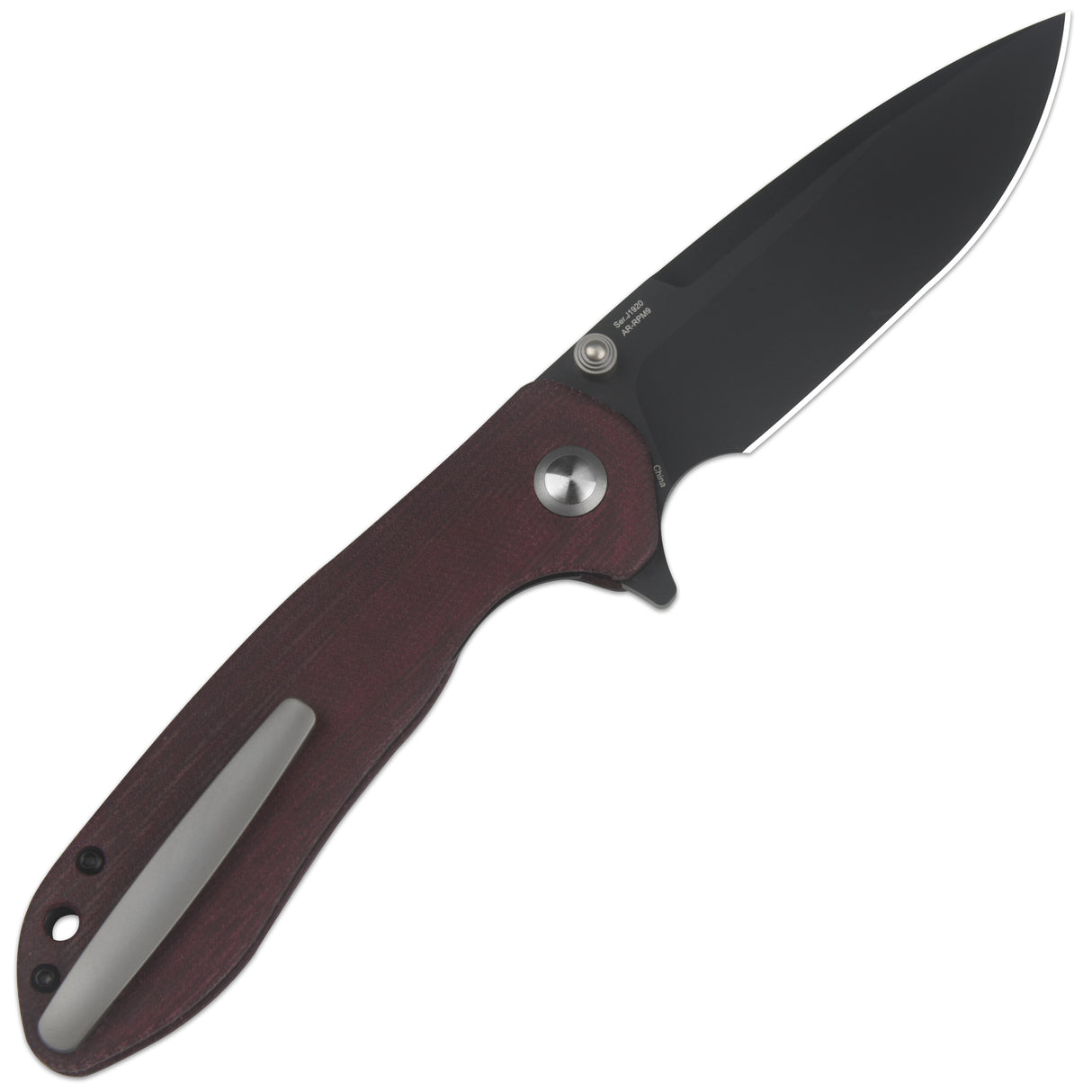 CJRB Scoria J1920 AR-RPM9 Steel Blade Micarta Handle Folding Knives