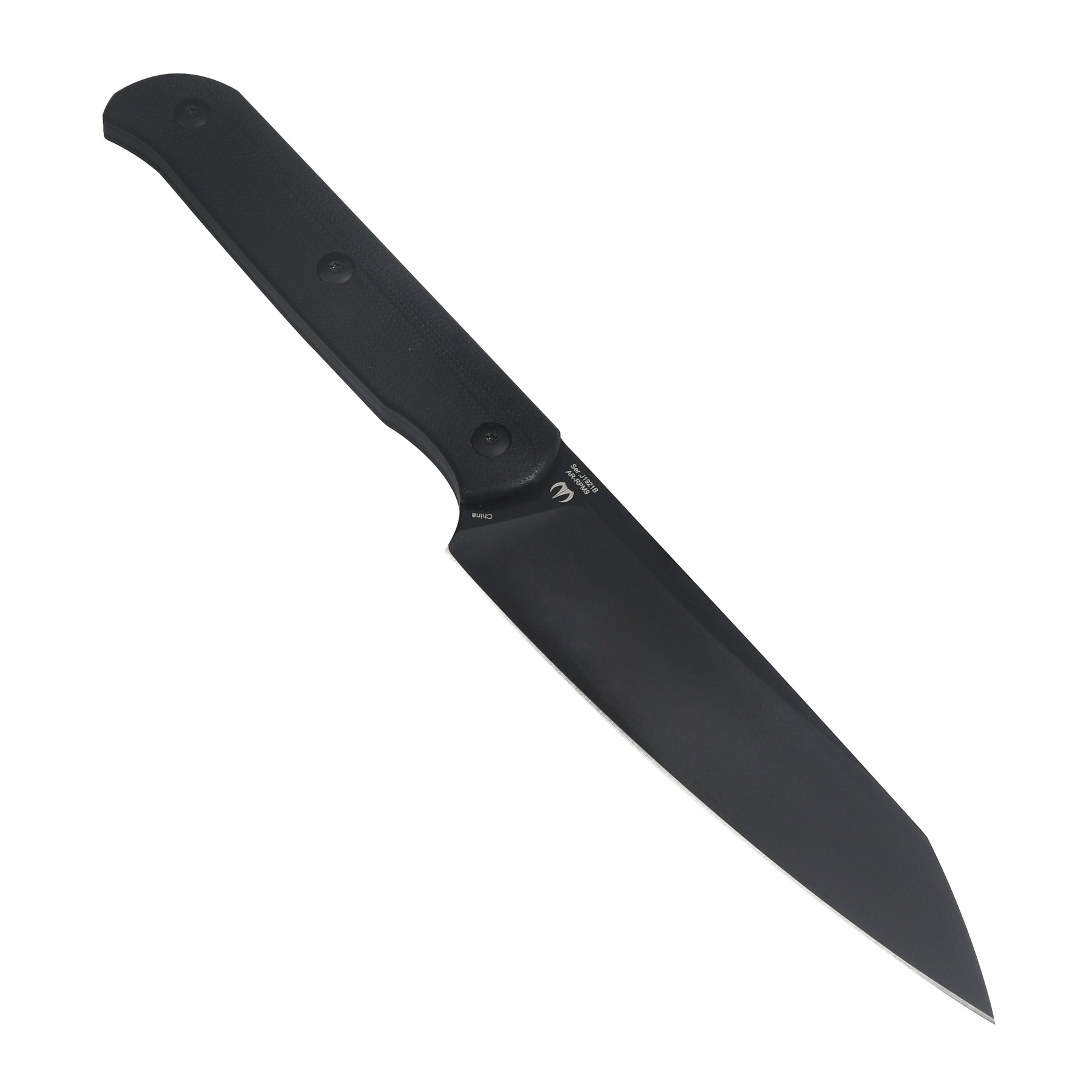 CJRB SILAX J1921B AR-RPM9 BLACK PVaD COATED BLADE G10 HANDLE FIXED BLADE KNIVES