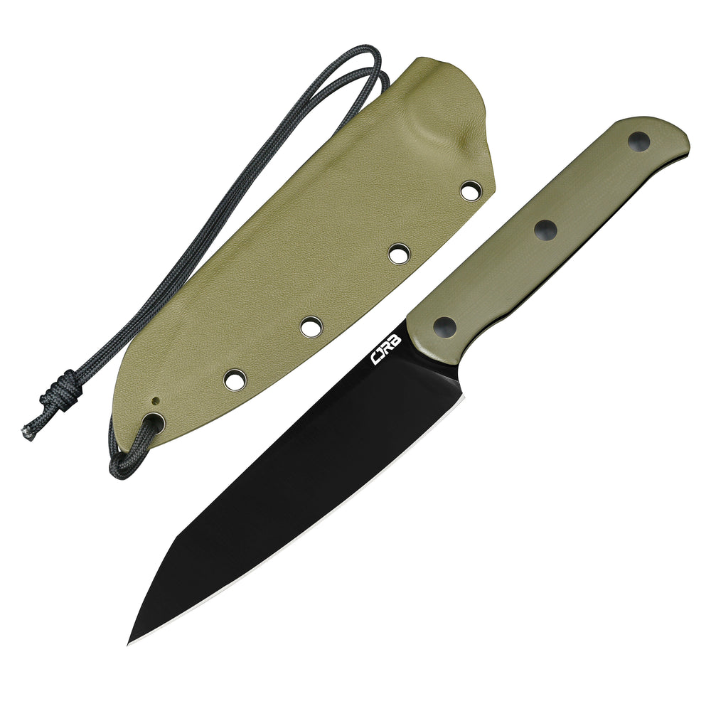 CJRB SILAX J1921B AR-RPM9 BLACK PVaD COATED BLADE G10 HANDLE FIXED BLADE KNIVES