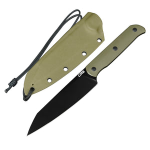 CJRB SILAX J1921B AR-RPM9 BLACK PVaD COATED BLADE G10 HANDLE FIXED BLADE KNIVES