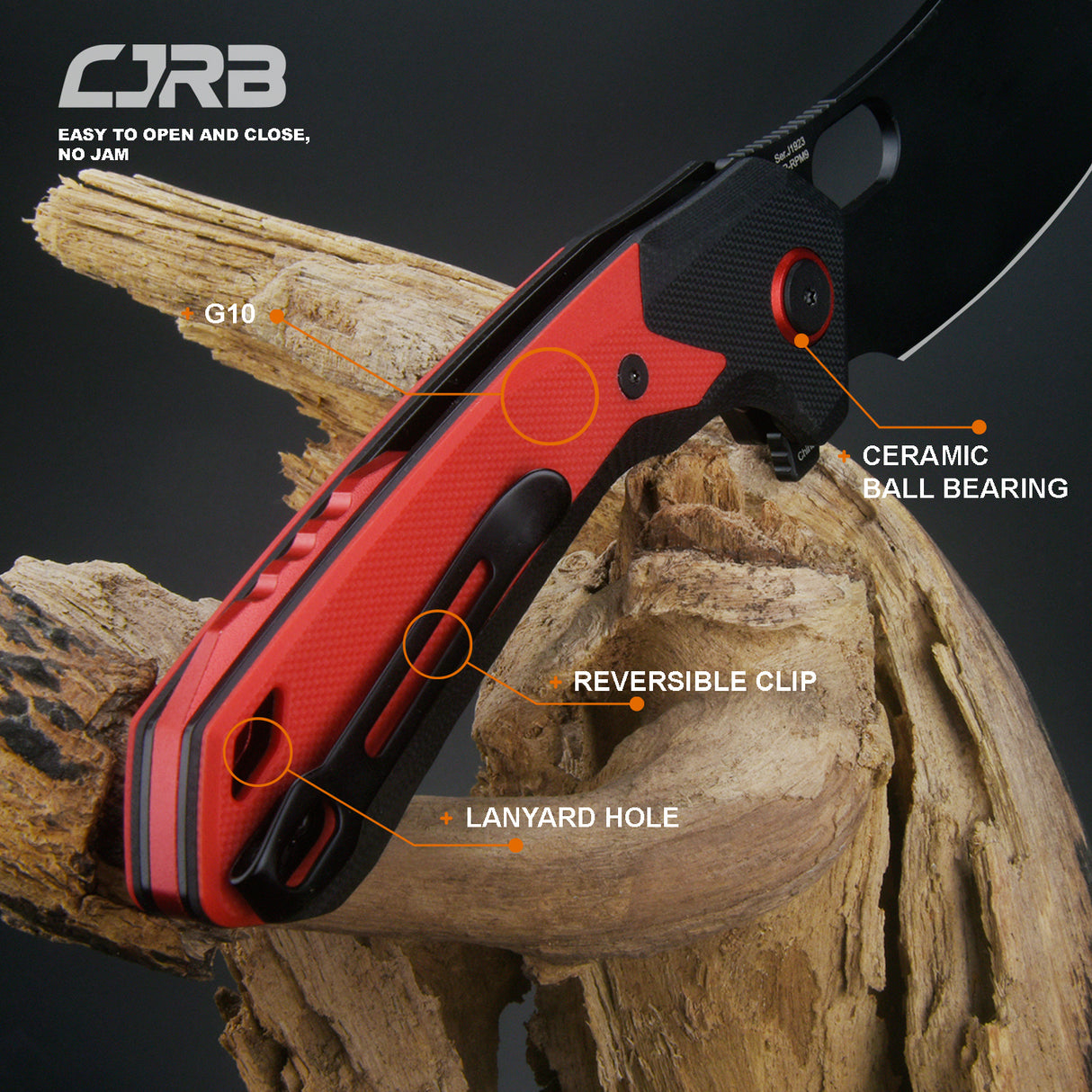 CJRB Caldera J1923 AR-RPM9 Steel Blade G10 Handle Folding Knives