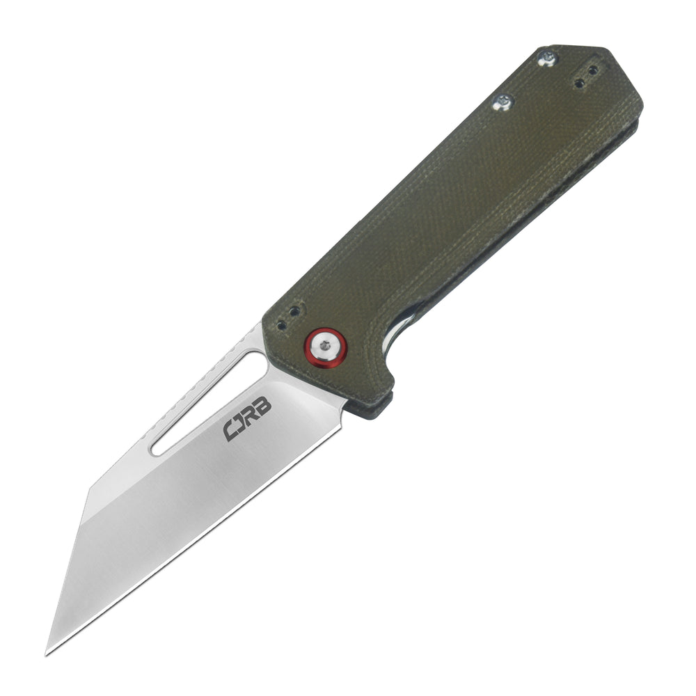 CJRB Ruffian J1924 AR-RPM9 Steel OD Green Micarta Handle Folding Knives