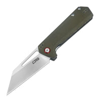 CJRB Ruffian J1924 AR-RPM9 Steel OD Green Micarta Handle Folding Knives