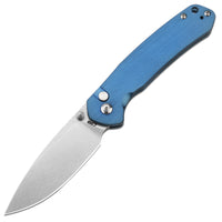 CJRB Pyrite J1925 AR-RPM9 Steel Blade Steel Handle Folding Knives Blue