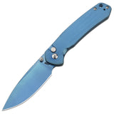CJRB Pyrite J1925 AR-RPM9 Steel Blade Steel Handle Folding Knives Blue