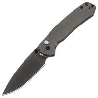 CJRB Pyrite J1925 AR-RPM9 Steel Blade Steel Handle Folding Knives Smoky Gray