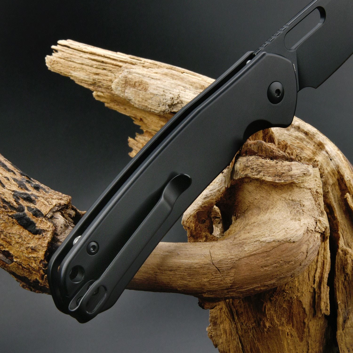 BRIGHT　STREAM CJRB Pyrite Wharncliffe J1925A Folding Knife - AR-RPM9 Steel