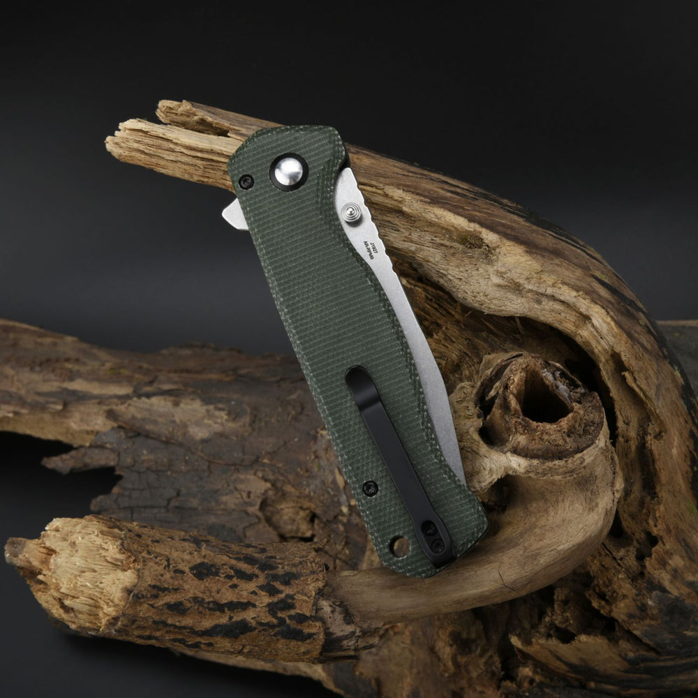 CJRB Chord J1927 AR-RPM9 Steel Blade G10 and Micarta Handle Folding Knives
