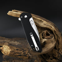 CJRB RIFF J1928 AR-RPM9 Steel Blade Micarta and G10 Handle Folding Knives