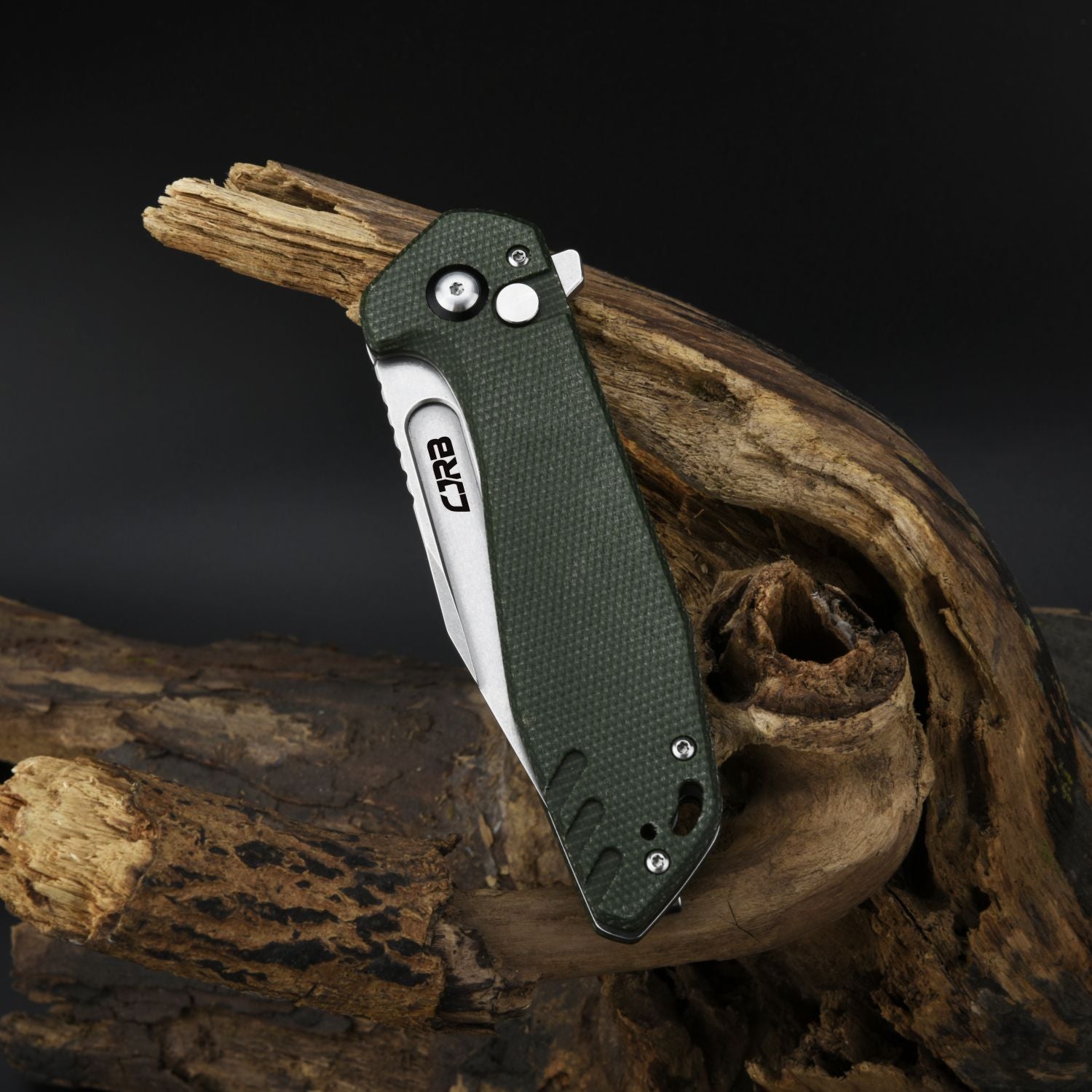 CJRB RIFF J1928 AR-RPM9 Steel Blade Micarta and G10 Handl