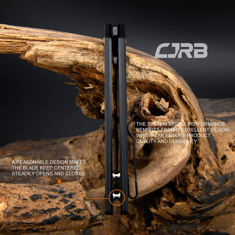 CJRB Rampart J1907 D2/AR-RPM9 Blade Carbon Fiber Handle Folding Knives